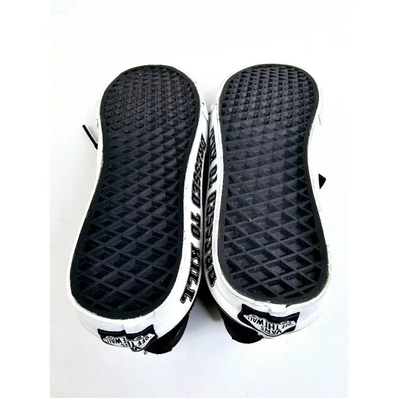 Vans Size Men's 6 Women's 7.5 Black KISS Dressed to Kill Hi Lace sneakers NEW - Picture 8 of 16